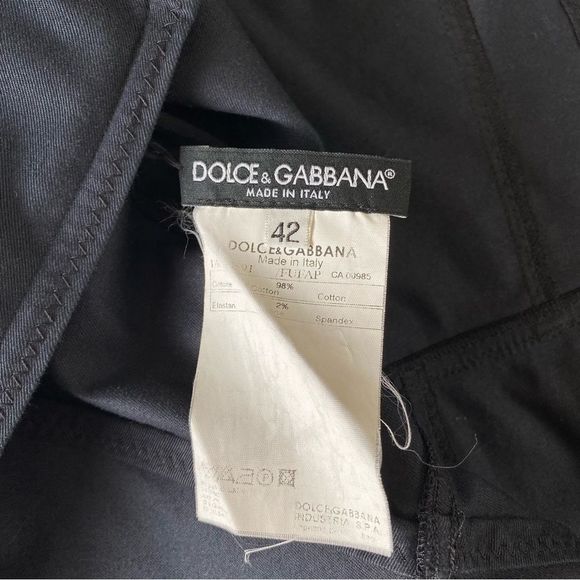 Dolce & Gabbana Womens Shift Dress, Short  Sleeves, Size 42, black - Picture 5 of 12